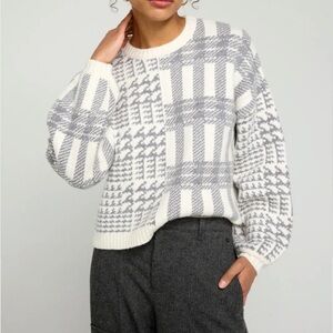Splendid Elliott Plaid Sweater, Size: L